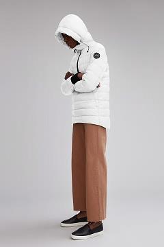Chamarras Canada Goose Mujer Mexico - Hillhurst Chaqueta De Plumas Black Label Blancos PA3126780